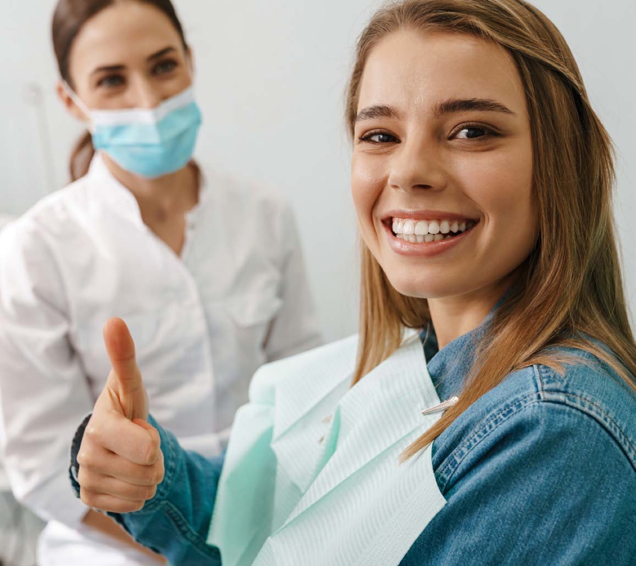 A happy dental patient